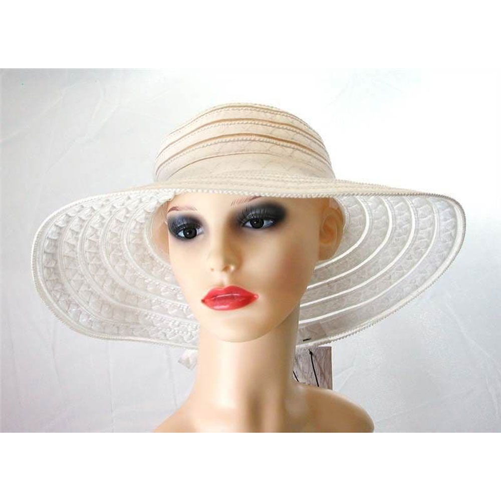 Pia Rossini Desoto Cotton Sun Hat Ladies Classic Summer White/White New