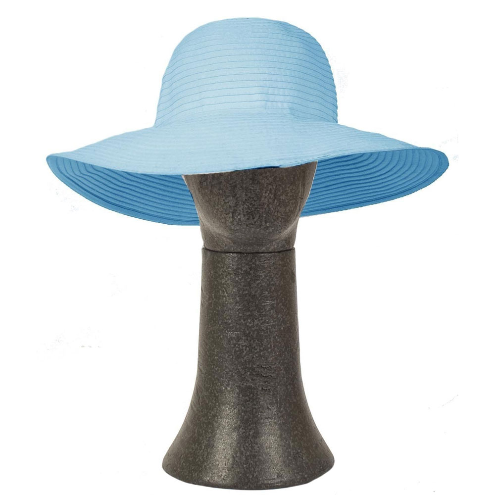 Pia Rossini Madrid Sun Hat with Wide Brim Turquoise Blue Summer
