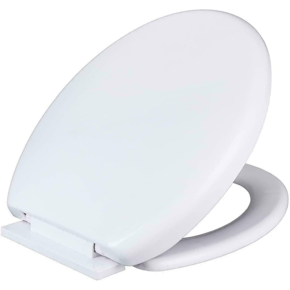 Soft Close Toilet Seat Rapid Fix Quick Release Round Oval Cassellie  White