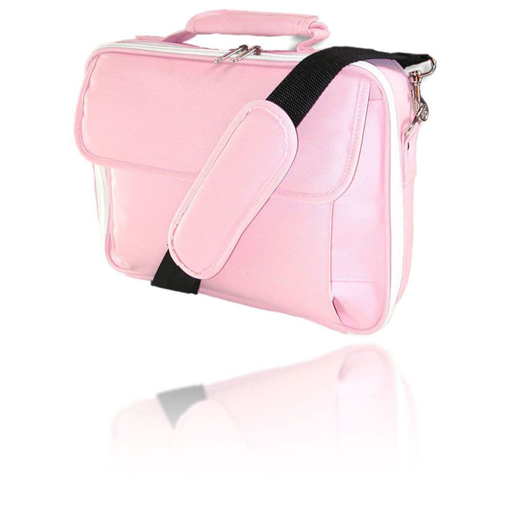 10"-11" Netbook Notebook Laptop Tablet iPad Case Bag Polyester Pastel Pink