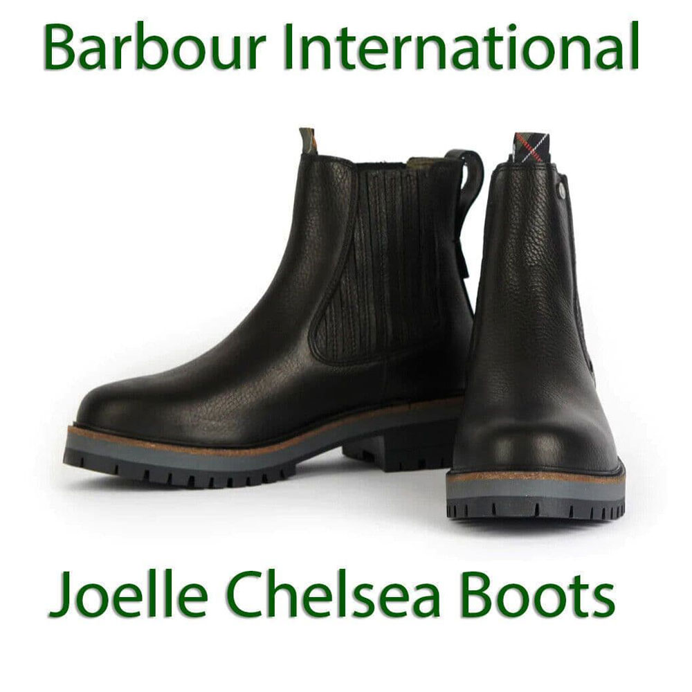 Barbour International Joelle Chelsea Boots Leather Black Ladies