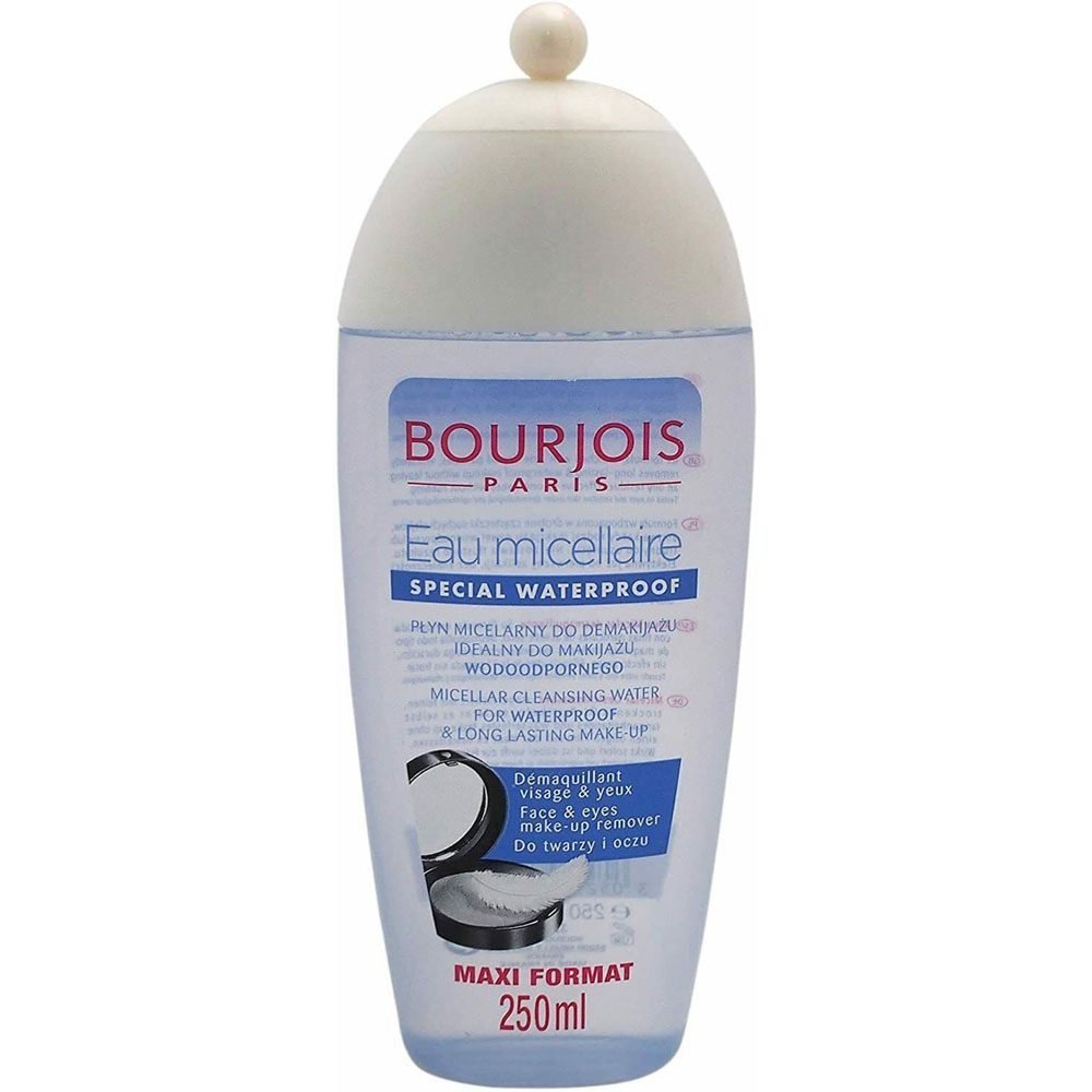 Bourjois Micellar Water Big Bottle 250ml Removes Waterproof Makeup