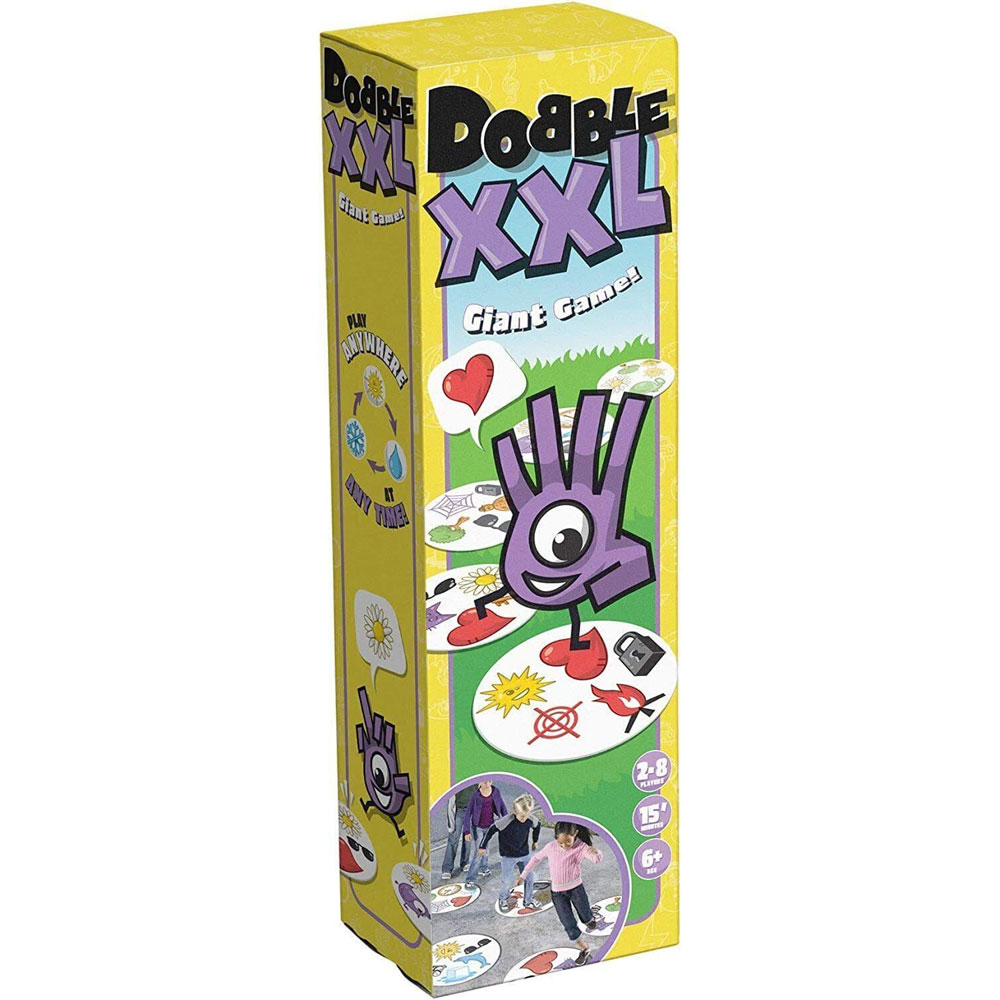 Dobble XXL Giant Card Game Asmodee Ages 6+ Indoor Outdoor + 4 Mini Games