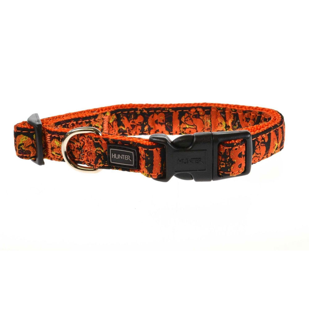 Hunter Dog Collar Krazy Beast Sansibar Nylon Orange Adjustable