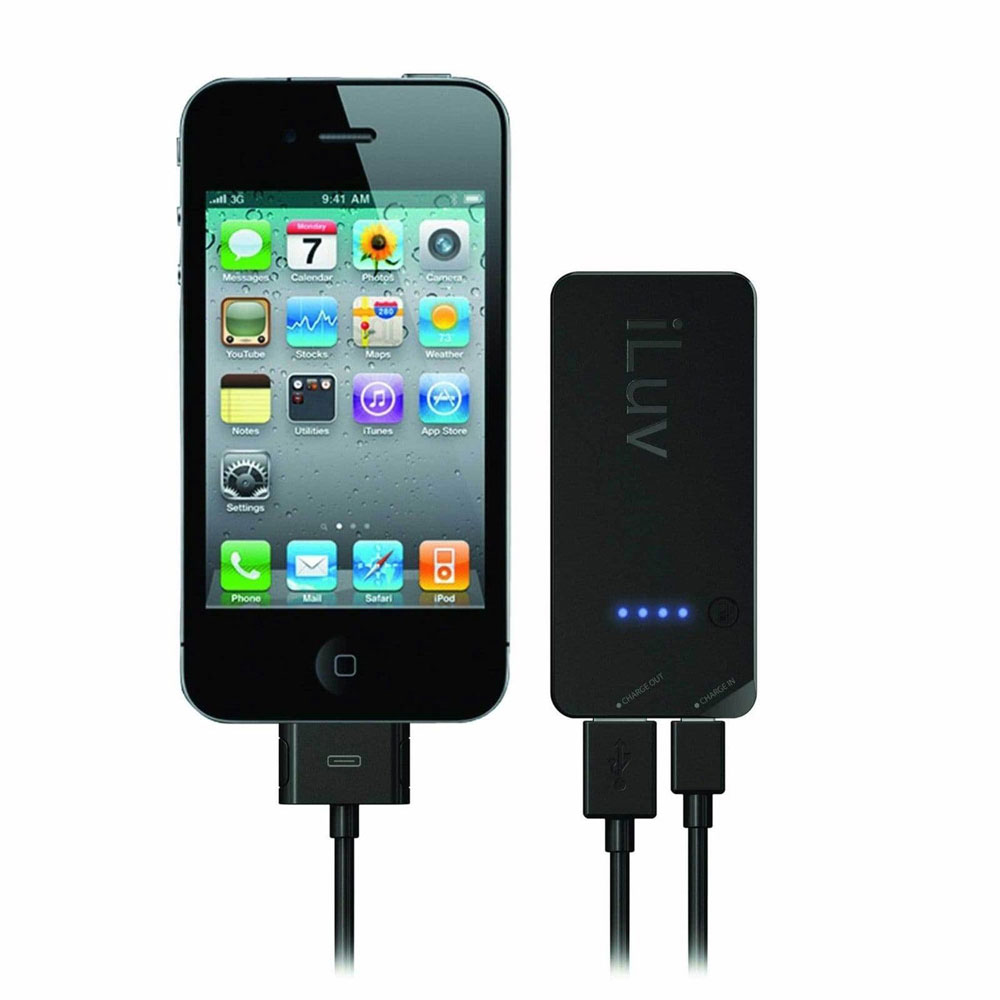 iLuv Mini Portable USB Rechargeable Battery Kit for Apple and Android Products