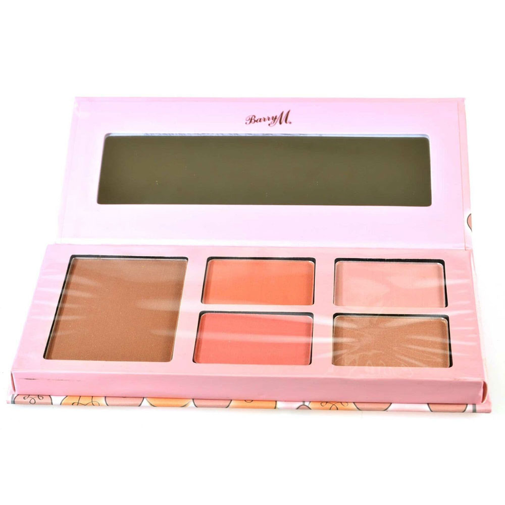 New Barry M Get Up And Glow Bronzer Blusher Highlighter Palette BBHP1
