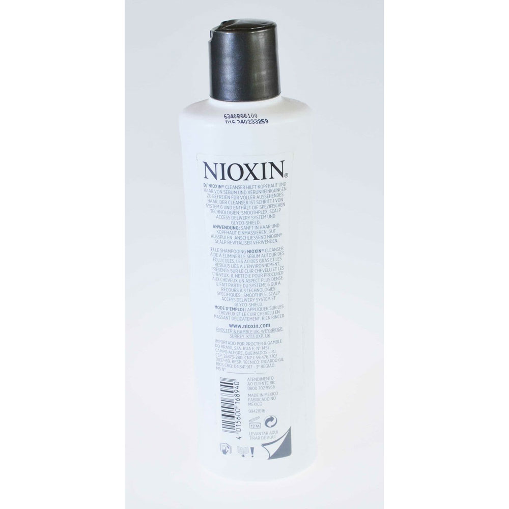 Nioxin Cleanser Shampoo System 6 300ml Pack of 1 2 or 3
